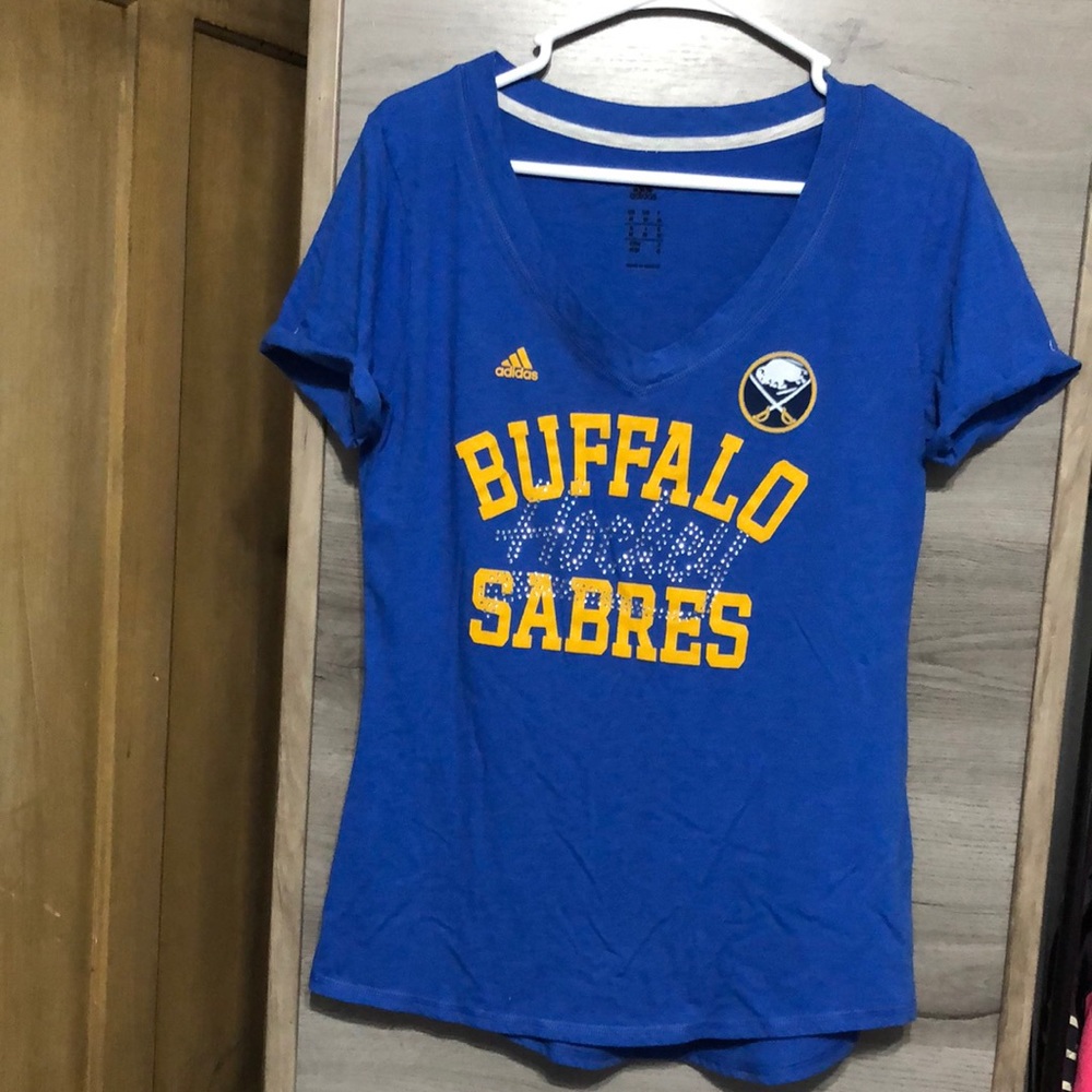Adidas Buffalo Sabres Hockey T-Shirt Women’s Med